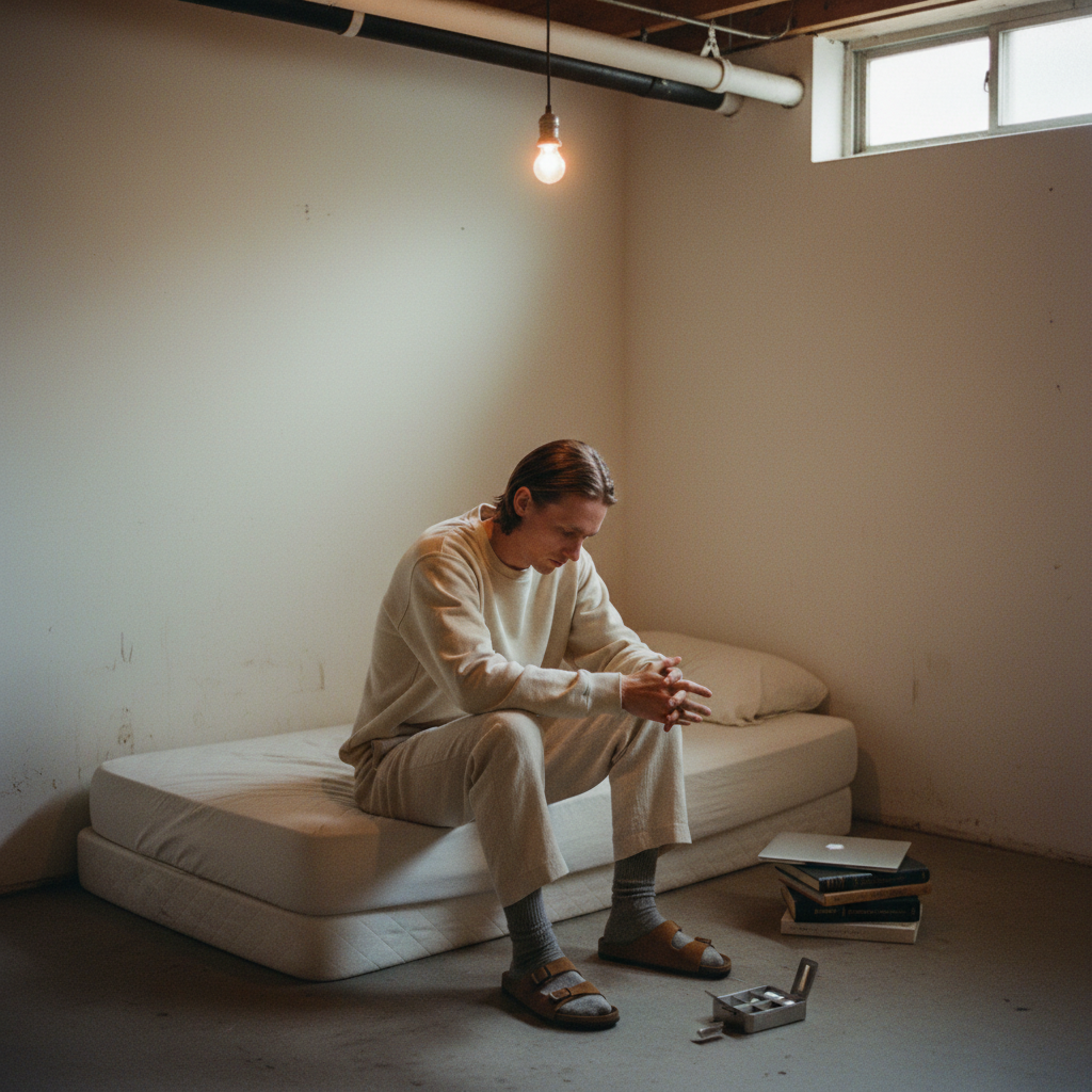 Look 04 — The Lament. Basement apartment in Berkeley.